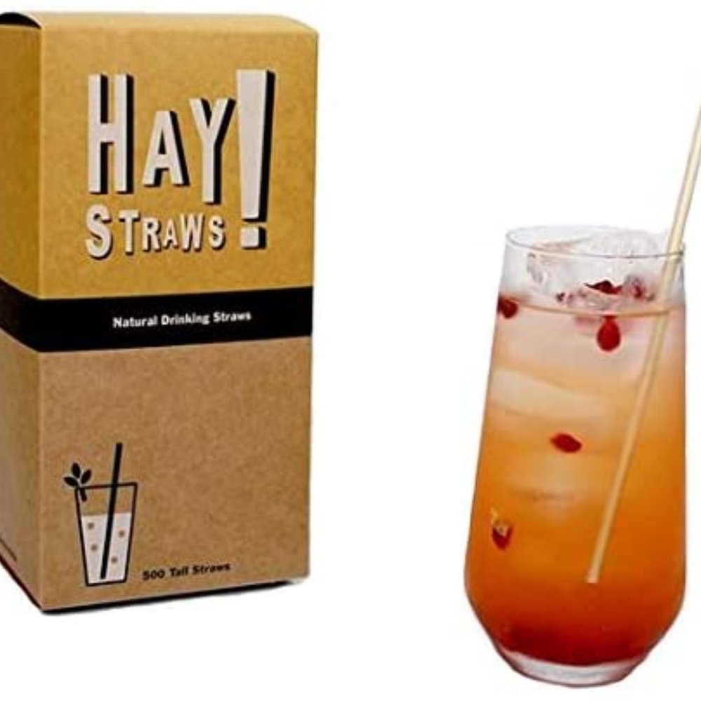 Hay! Natural Drinking Straws Tall 7.75 500 count
